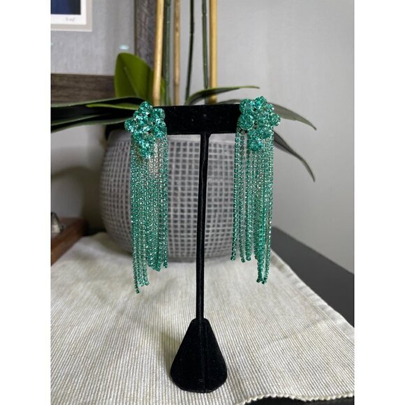 Revolve 8 Other Reasons x Revolve Holiday Earring Teal Womens Size OS - Picture 5 of 6